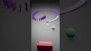 Satisfying Domino Physics Simulation Blender