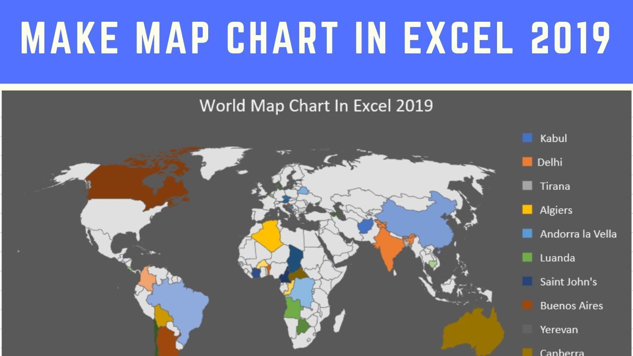 create a map chart excel 2016 mac