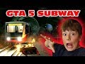 GTA 5 Kid Steals Car- Gets Lost in Subway- CRASH!