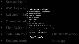 Environnement day quiz #environmentdayposterdrawing #environment #quiz