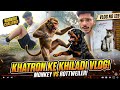 Khatron Ke Khiladi🫣style vlog | Monkey vs Rottweiler fight | #foryou #vlog #viral #ytshorts  