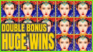 DOUBLE BONUS Paid HUGE!!!! Autumn Moon Dragon Link Slot screenshot 1
