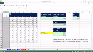 Excel Magic Trick 1084: ISODD or ISEVEN Functions to Help Add Every Other Column