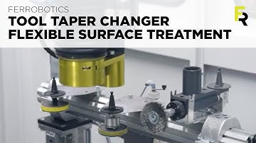 Robotic tool changing for fast surface finishing of complex parts or small batches