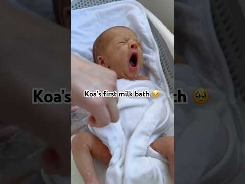 Our last babies 1st milk bath was bitter sweet. I’m capturing little details I'm going to miss ❤️