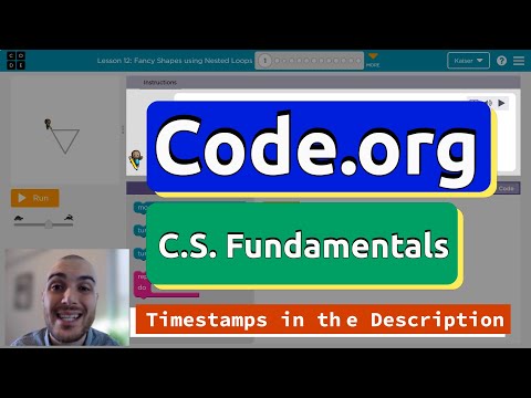 Code.org Course E Lesson 7 Fancy Shapes Using Nested Loops | Answers Explained