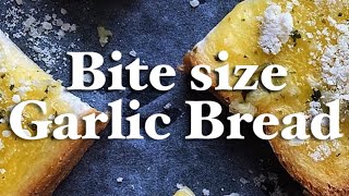 Bite sized garlic bread using sliced bread!? [ Summer Recipes]