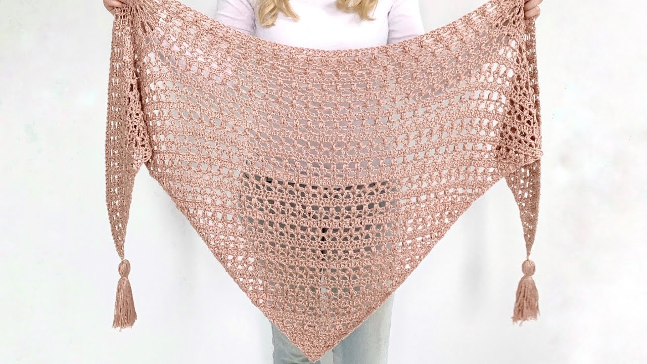 VINTAGE TULIP SHAWL - FREE CROCHET PATTERN 