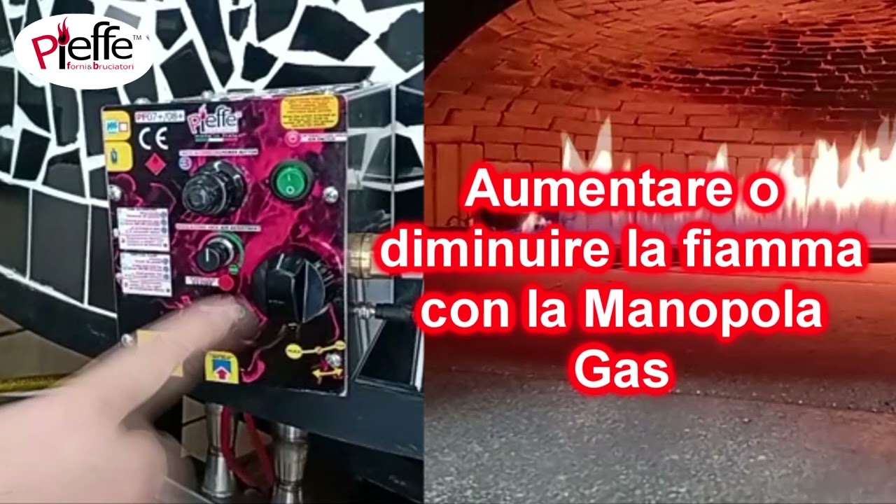 Accensione bruciatore a gas PF07+ (Pieffe Forni) - YouTube