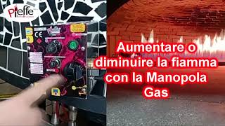 Accensione bruciatore a gas PF07+ (Pieffe Forni) - YouTube