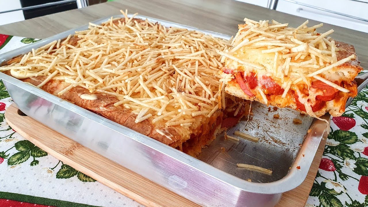 CACHORRO QUENTE DE FORNO COM MASSA FOFINHA E DELICIOSA