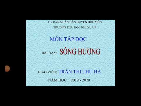 Lớp 2 - tập đọc - sông hương