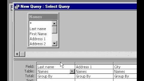 Microsoft Office Access 2000 Viewing queries