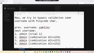 Business Logic Errors - Username Validation Bypass via Unicode Homoglyphs Impersonation of 'admin'
