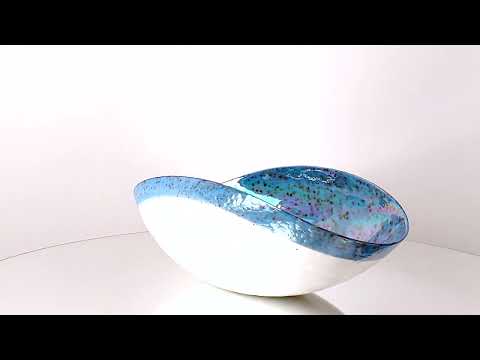 DINDINI Blue Shell Bowl in Murano Glass for Home Decor video