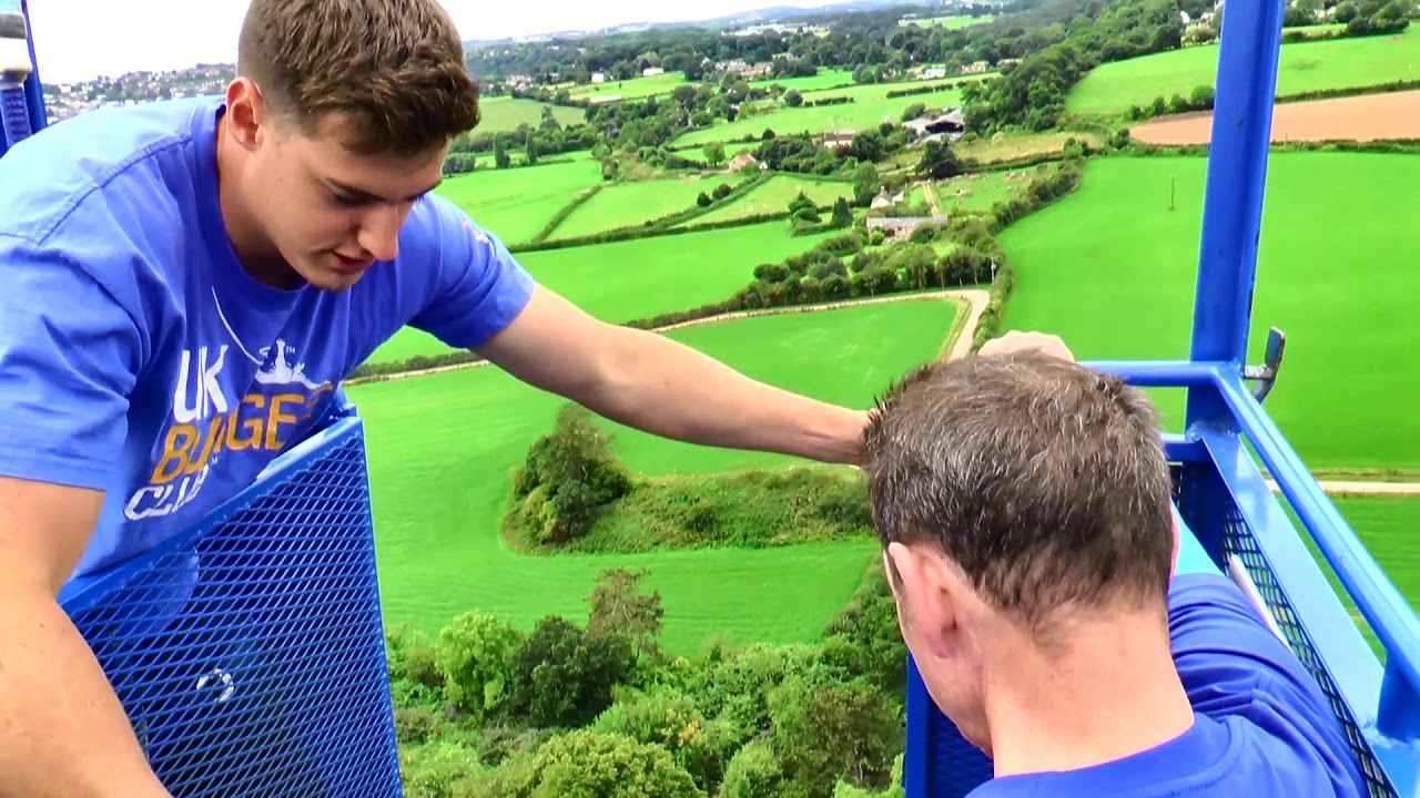 Trucker Gerry 400+ft Bungee Jump for Hospice at Home