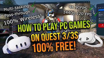 How to Play ANY PC Game on Quest 3/Quest 3s with Multitasking and Pass-through 100% FREE (2024)