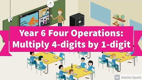Year 6 Four Operations: Multiply 4-digits by 1-digit