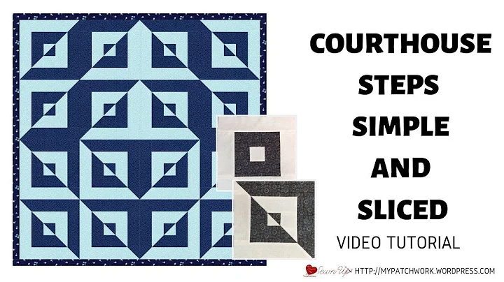 Courthouse steps and sliced courthouse steps quilt...
