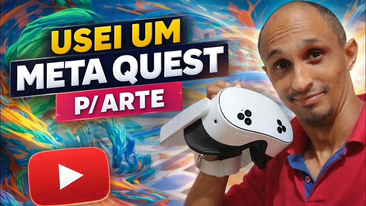 Usei o meta quest p arte