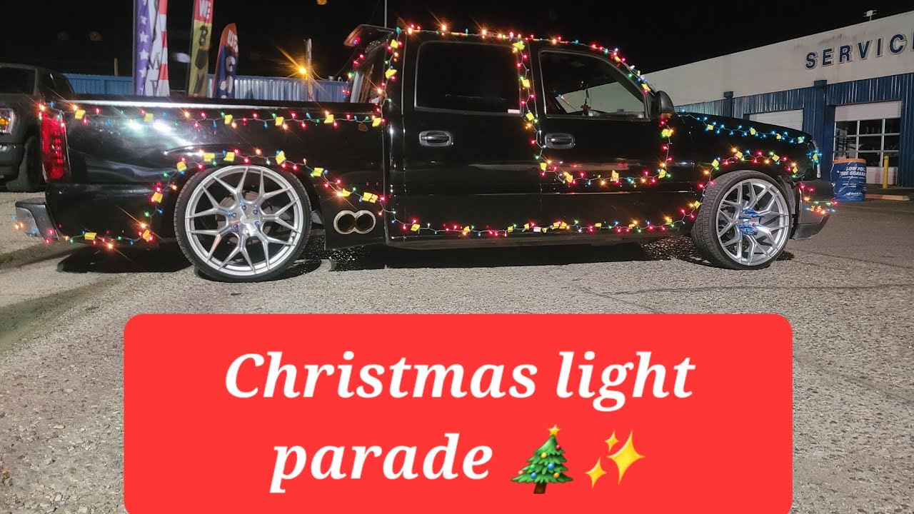 Putting Christmas Lights on a chevy silverado For the light parade 🎄 ️
