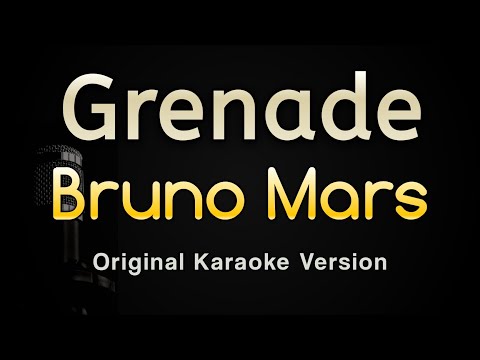 Grenade - Bruno Mars (Karaoke Songs With Lyrics - Original Key)