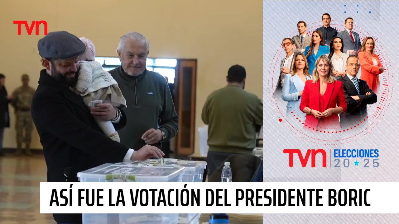 Así fue la votación del Presidente Boric en Punta Arenas - YouTube