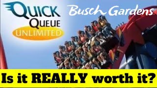 Is Busch Gardens Tampa “Quick Queue Unlimited" REALLY worth it? | Ride Updates and more!