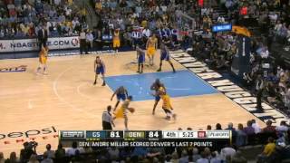 NBA Playoffs 2013: NBA Golden State Warriors Vs Denver Nuggets Highlights April 20, 2013 Game 1