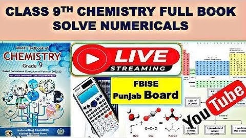 9th Chemistry Full Book Numericals | Half-Life & All Chapters Solved | LIVE Class 2025-2026