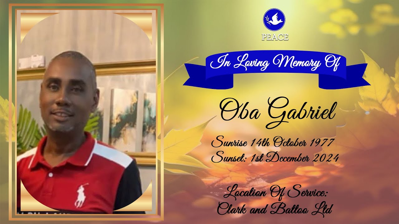 Funeral Tribute Service Of Oba Gabriel - YouTube