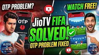 Jio tv set top box Fifa world cup live problem solve process | JioLive Tv+ OTP problem | watch free