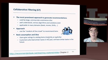 Big Data Course Mooc Unit 13 Lesson 6: User-based nearest-neighbor collaborative filtering I