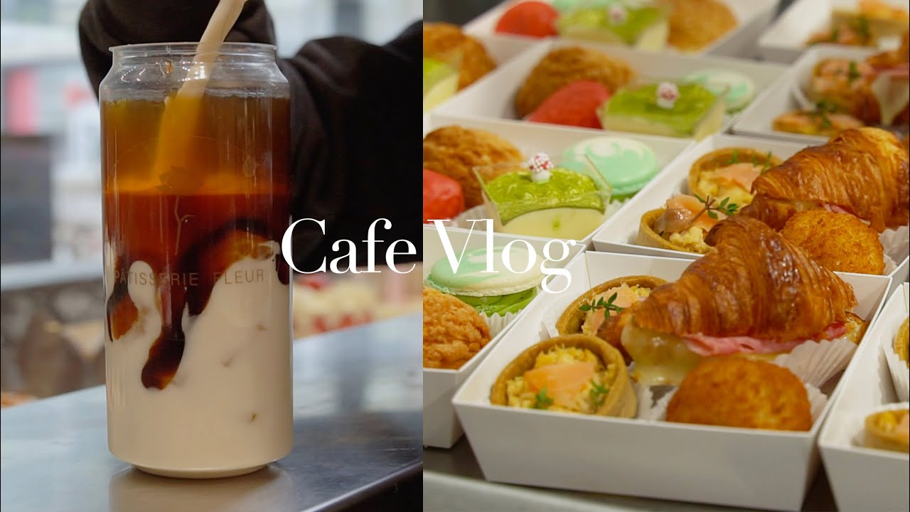 CAFE VLOG Vo.2 | Making New Coffee Drinks | Super Delicious Strawberry Shortcake | 多伦多咖啡蛋糕店日常
