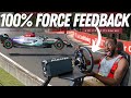 I tried to survive 100 force feedback on a direct drive wheel