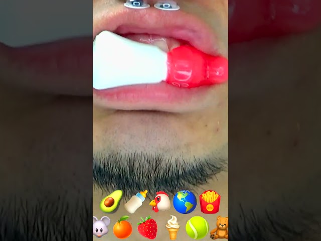 Funny ASMR 👅 Avocado Gummy 🥑