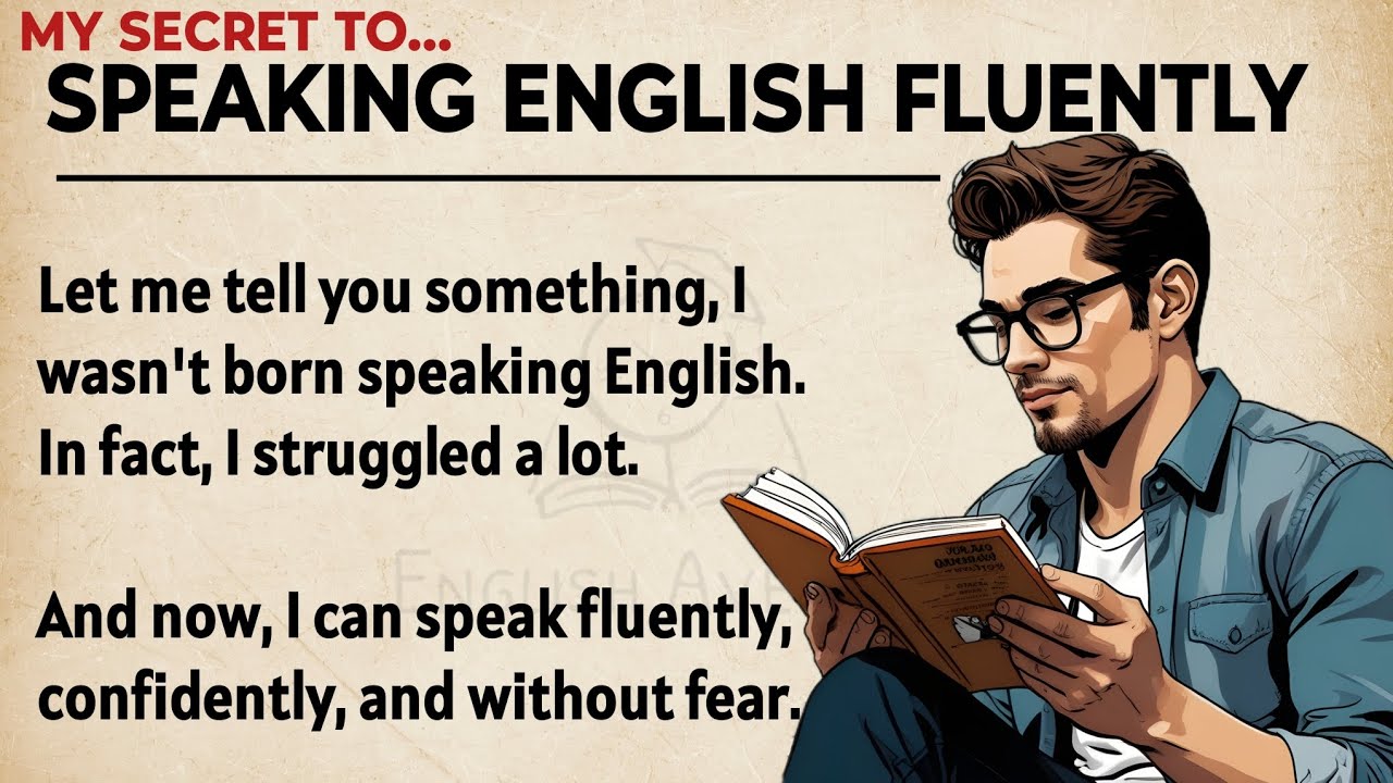 Outline Video My Secret to Speaking English Fluently || Speak English Like a Native || Graded Reader ✅