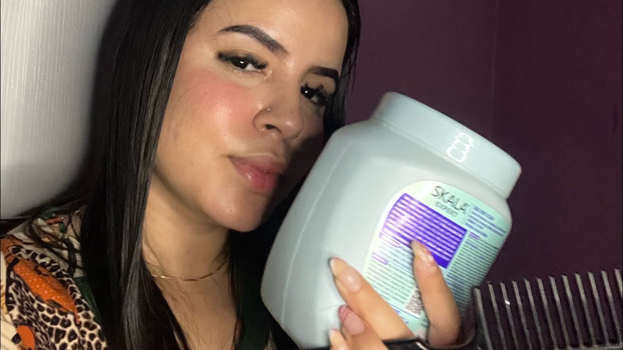ASMR - FINALIZANDO SEU CABELO CACHEADO 👩🏽‍🦱