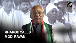 Mallikarjun Kharge takes jibe at PM Modi, calls him “Ravan with 100 heads”