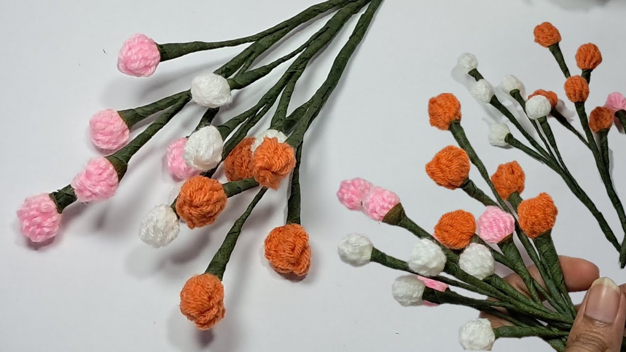 How to crochet gypsophila flower:easy for beginners