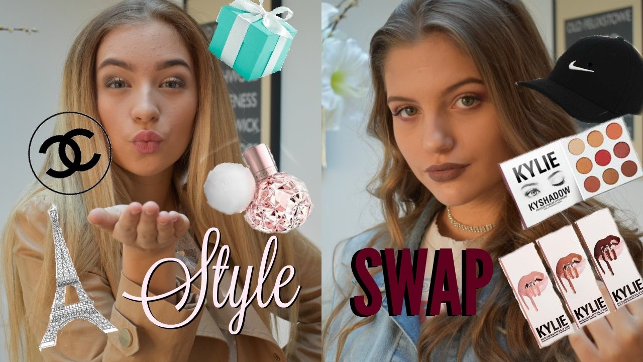 STYLE SWAP! Hair, Makeup & Outfit! EDGY VS GIRLY | Grace and Grace