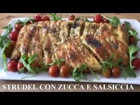 Strudel Salato Con #Zucca E #Salsiccia perfetto per Halloween