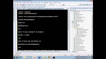 Video Using Cucumber to Test CLR Assembly
