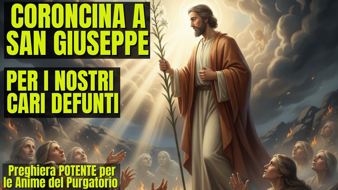 CORONCINA A SAN GIUSEPPE. Per i nostri CARI DEFUNTI e per le ANIME DEL PURGATORIO. Anime Dimenticate