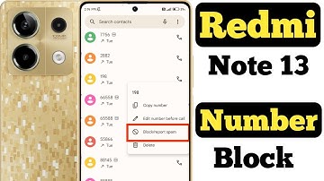 How to block any number in Redmi Note 13 5G|| how to add any number in blacklist on Redmi Note 13 5G