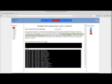 MongoDB Tutorial : How to select documents from collection (Find Command)