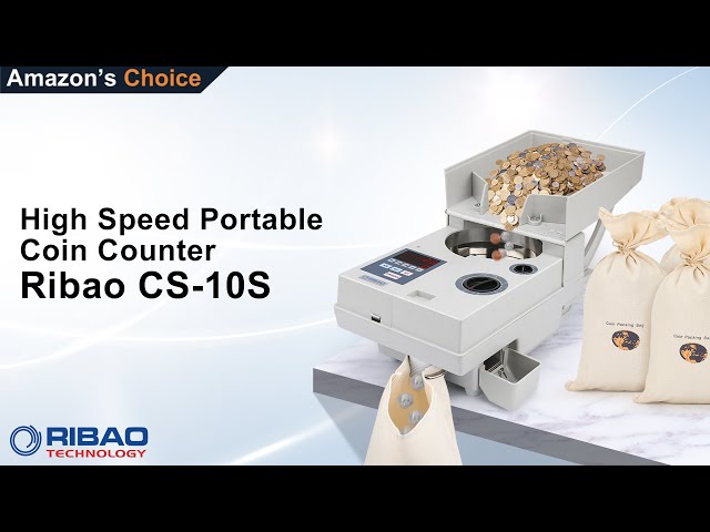 Ribao High Speed Portable Coin Counter and Sorter CS-10S