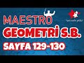 Maestro TYT-AYT Geometri S.B. Sayfa 129-130 Çözümleri - APOTEMİ YAYINLARI