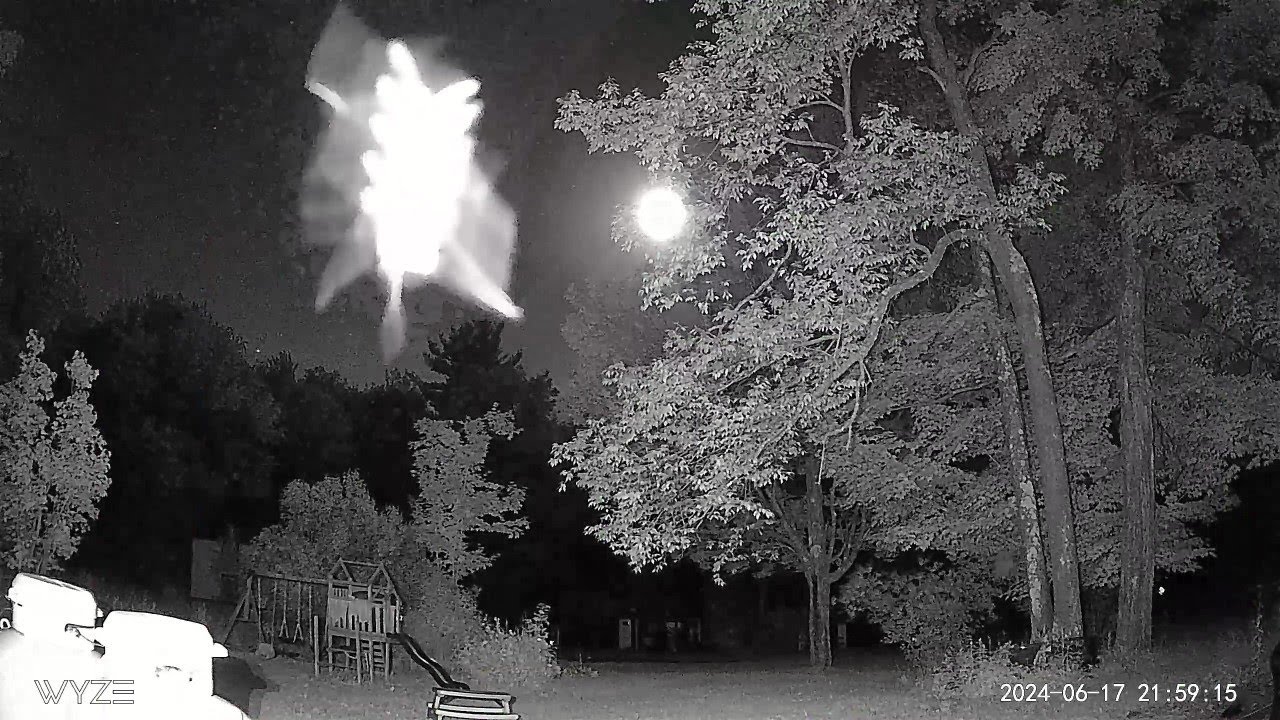 ATTACKS CAMERA 1/8 SPEED raw footage of skyfish or rods in the ...