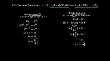 Find the x Given an Output with Logarithms and Exponents | Free Response Friday (AP Precalculus)